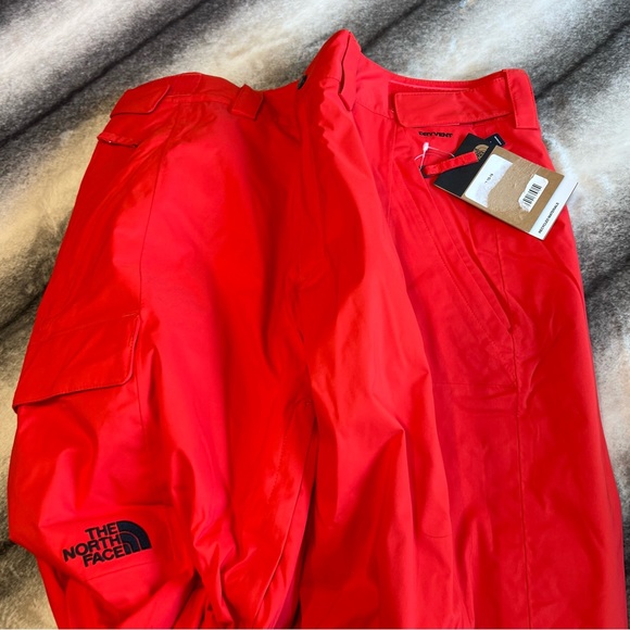 The North Face Freedom Insulated Ski Snow Fiery Red Pants - Picture 4 of 7